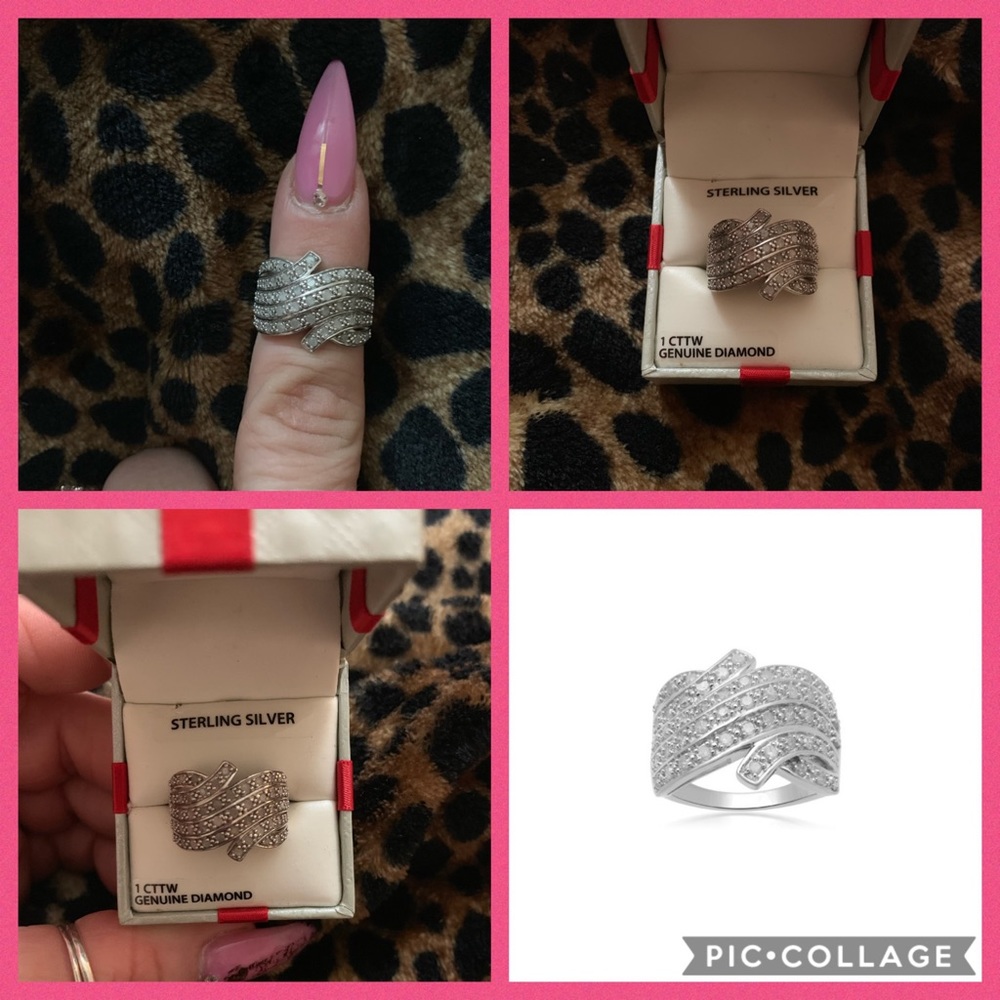 Sterling Silver 1 CTTW Diamond Ring